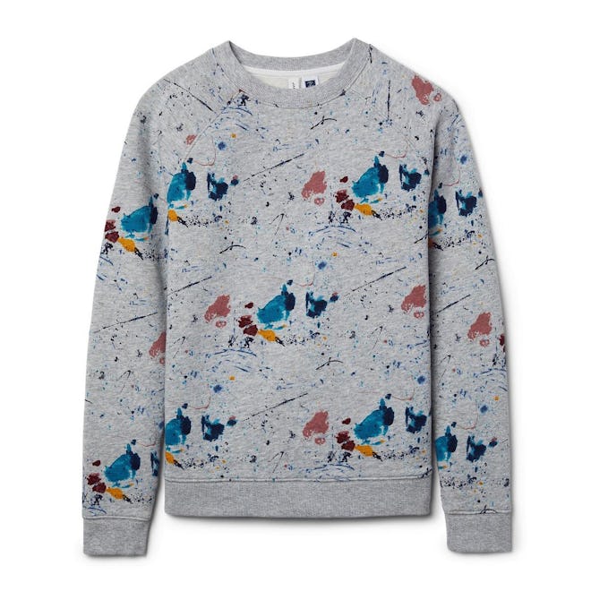 paint splatter sweatshirt