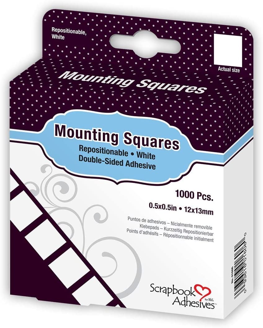 3L Repositionable Mounting Squares (500-Pack)