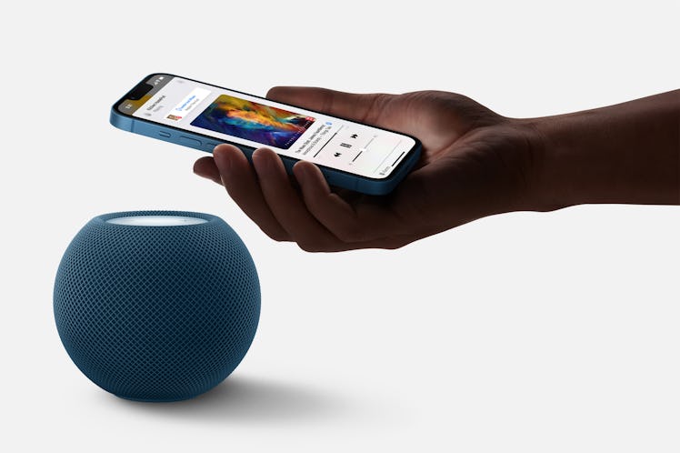 Apple's new HomePod mini colors include blue, yellow, and orange.