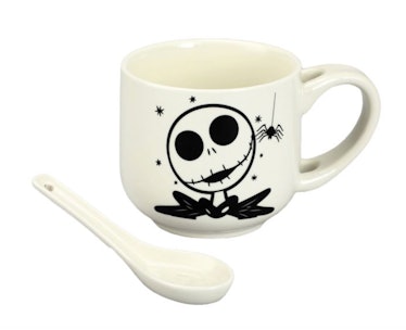 The 'Nightmare Before Christmas' Jack Ceramic Soup Mug with Spoon
