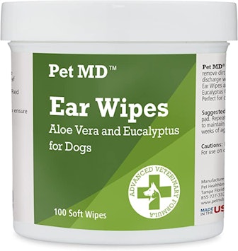 Pet MD Dog Ear Cleaner Wipes (100 Count)