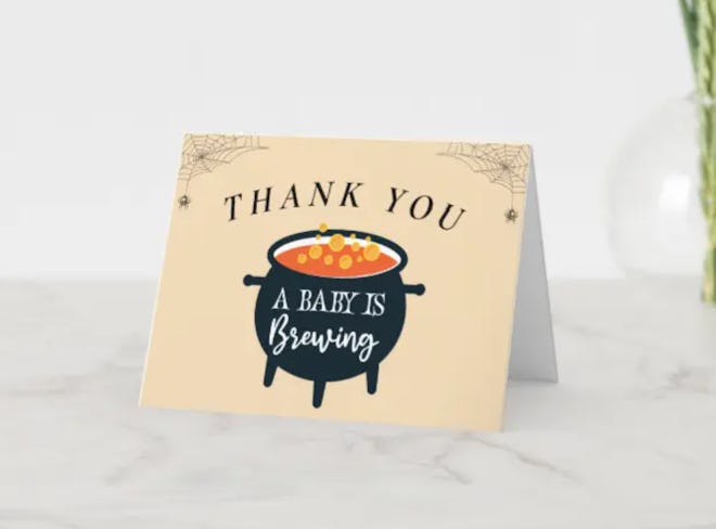 Zazzle Halloween Witch Baby Shower Thank You
