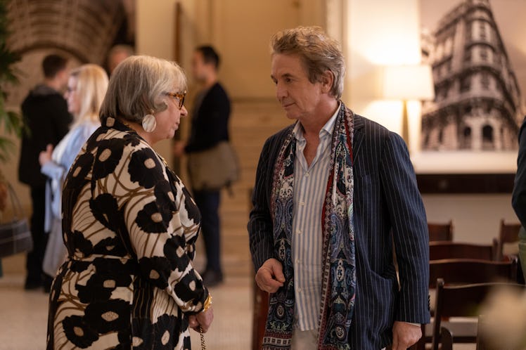 Oliver (Martin Short) and Bunny (Jayne Houdyshell) in Only Murders In The Building