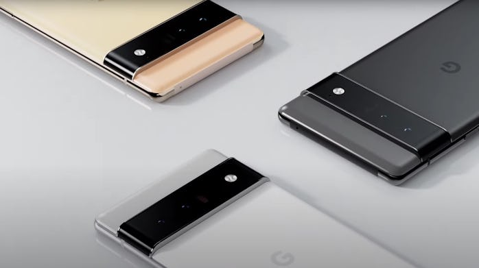 Pixel 6 Pro in three colors