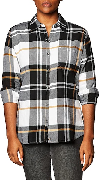Dickies Long-Sleeve Plaid Flannel Shirt