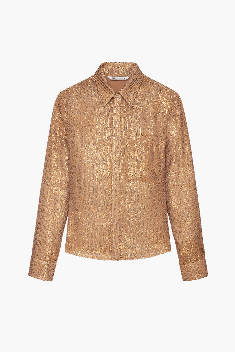 Sequin Shirt Limited Edition from Zara Studio Fall/Winter 2021.