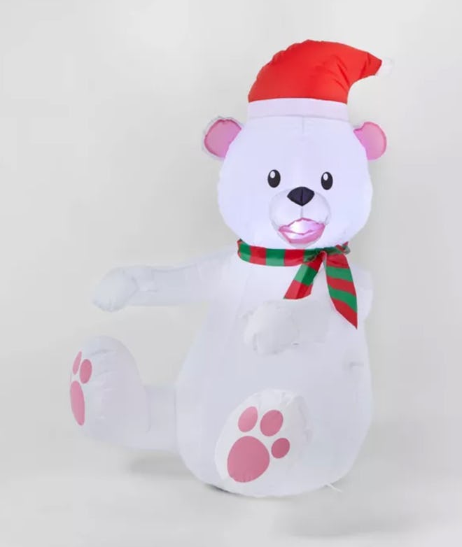 This polar bear inflatable Christmas decoration is available now at Target.