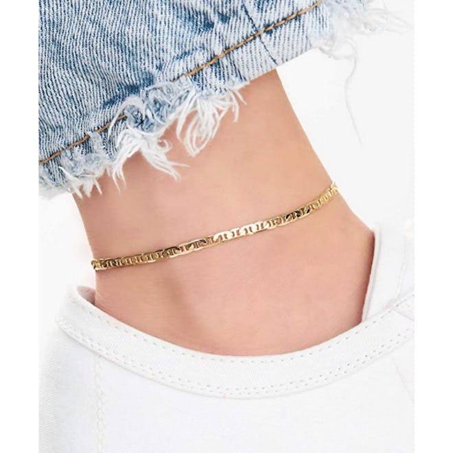 Barzel Gold Anklet