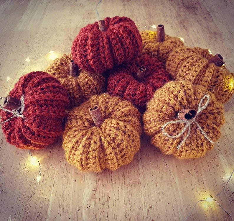 Knitted Pumpkins