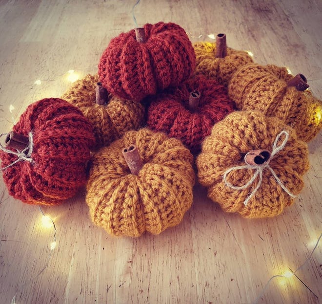Knitted Pumpkins 