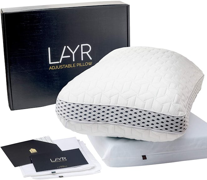 LUXOME LAYR Adjustable Firmness & Loft Pillow