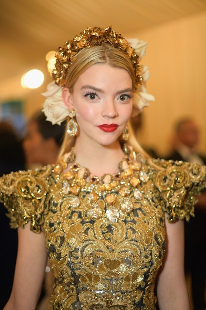 Anya Taylor-Joy at Heavenly Bodies: Fashion & The Catholic Imagination Costume Institute Gala at The...