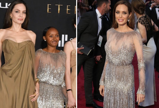 Angelina Jolie's daughter Zahara wore her 2014 Oscars dress.