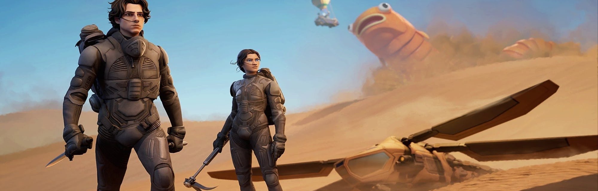Dune 'Fortnite' skins release date and price for Zendaya and Timothée