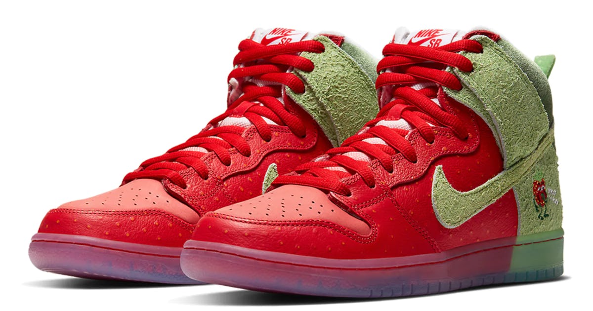 Nike's legendary âStrawberry Coughâ Dunk High sneaker is finally dropping