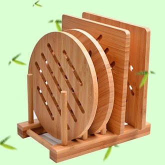 Garkup Bamboo Trivet Mat Set 