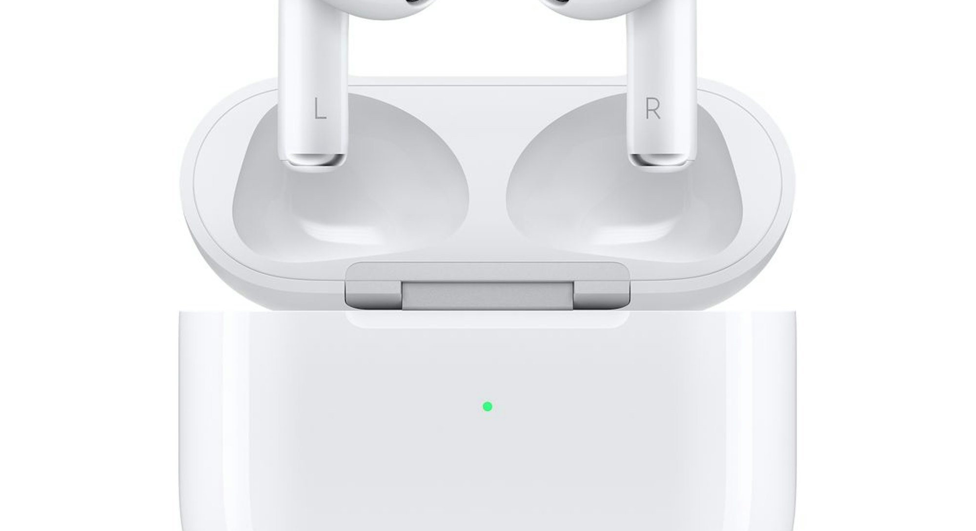 AirPods 3 in a charging case.