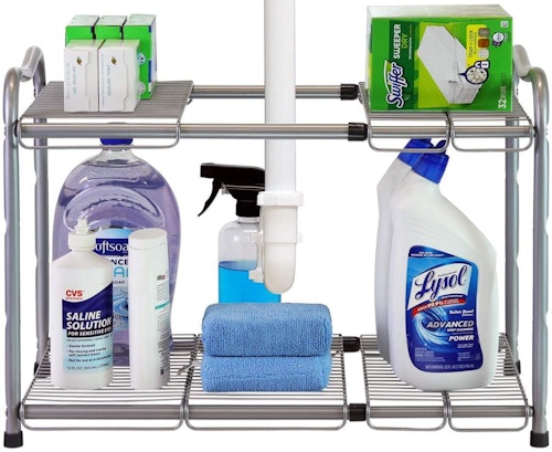 DecoBros Under Sink 2-Tier Expandable Shelf