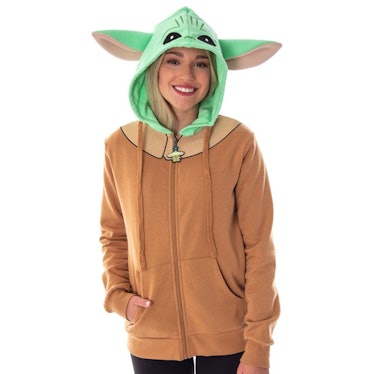 Seven Times Six Star Wars Baby Yoda Juniors The Child Character Costume Zip Hoodie