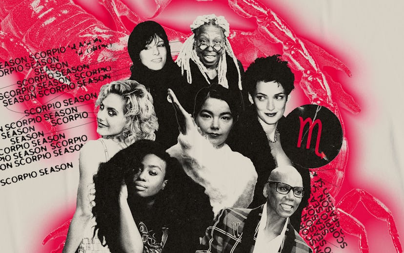 A cover for NYLONs Astrology section about the zodiac sign Scorpio