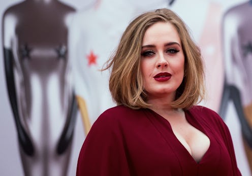 Adele Arrives on the Red Carpet For the 2016 Brit Awards