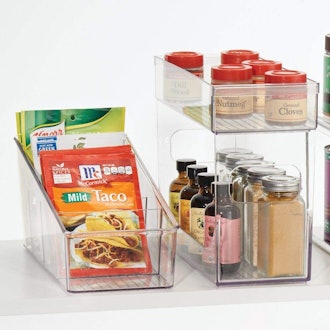mDesign Food Packet Organizer Caddy (2 Pack)