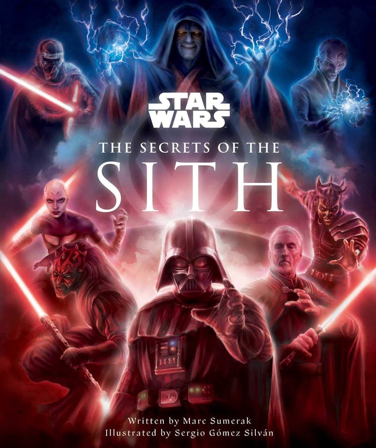 Plagueis is missing from the book cover, while Snoke (famously not a Sith) is included.