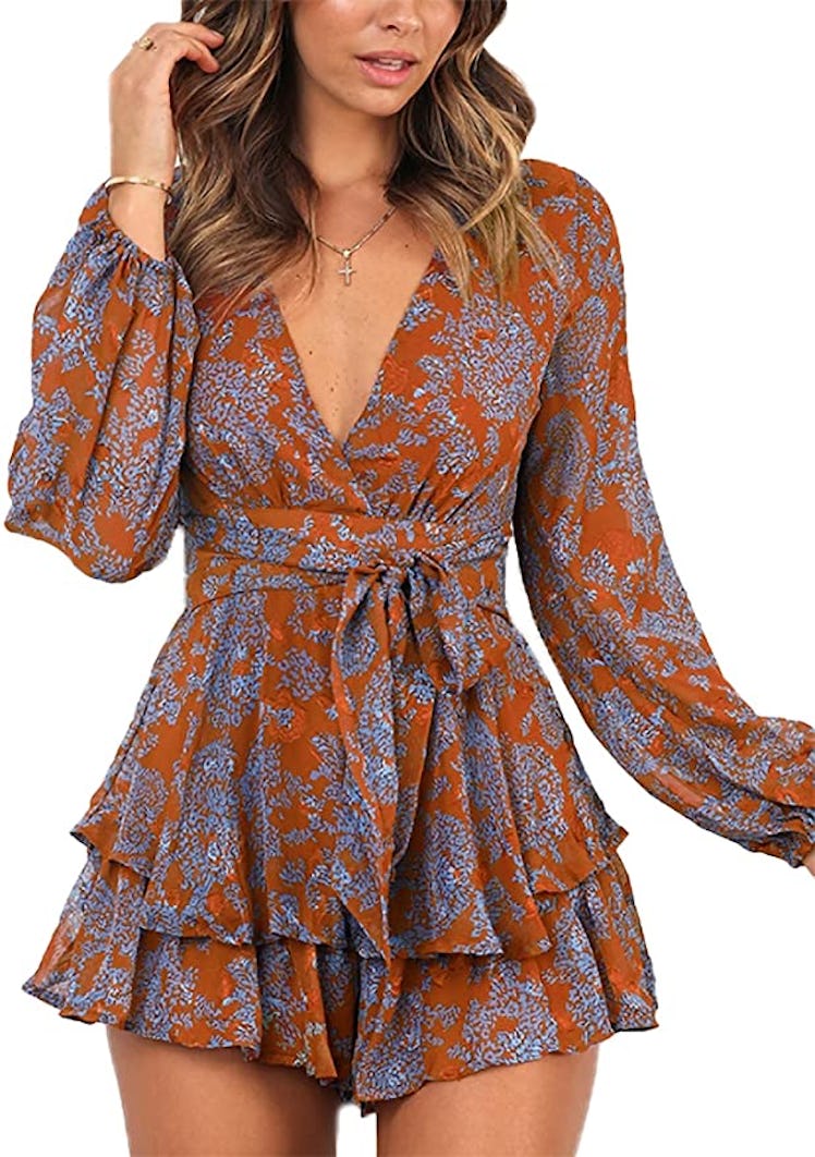 Relipop Floral Print Romper