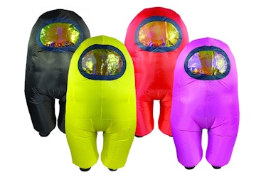 An inflatable costume, perfect for your Among Us Halloween costume this year.