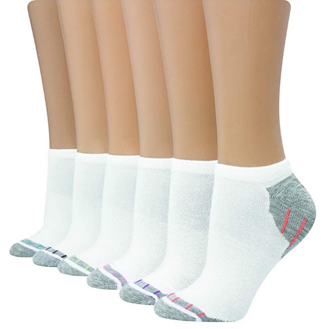 Hanes Comfort Fit No Show Socks (6 Pairs)