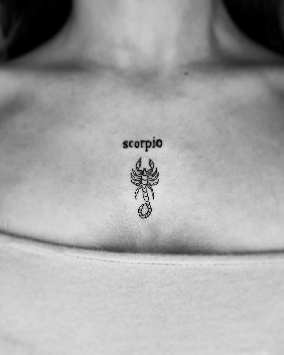 Simply Inked Temporary Astrology Tattoo Designs Scorpio  Amazonin  Beauty