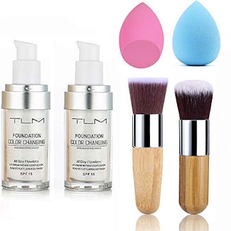 TLM Color Changing Foundation with Brushes and Sponges