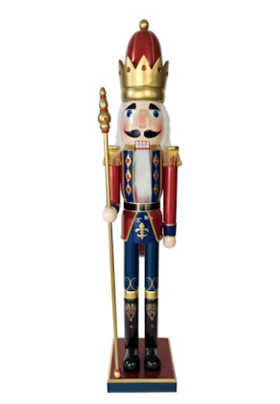 Giant outdoor decorative nutcracker