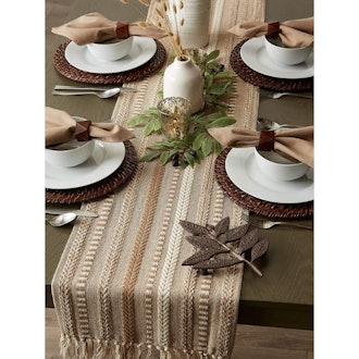 DII Braided Cotton Table Runner