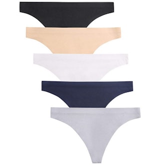 VOENXE Seamless Thongs (5 Pack)