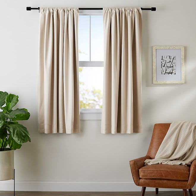 Amazon Basics Room-Darkening Curtains