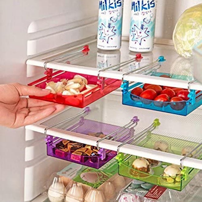 Multipurpose Fridge Storage Sliding Drawer 