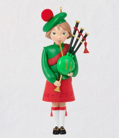 Twelve Days of Christmas Eleven Pipers Piping Ornament