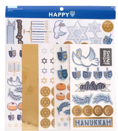 Hanukkah scrapbook supply kit