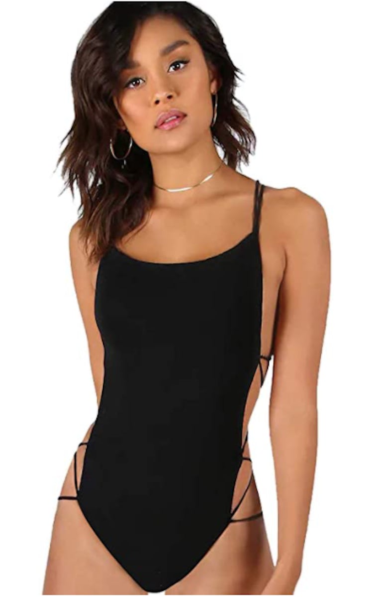 Verdusa Strappy Backless Bodysuit