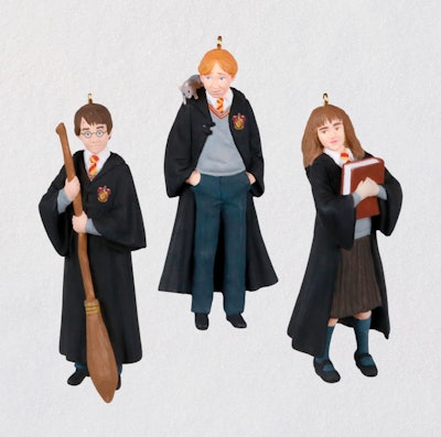 Mini Harry Potter™ The Trio Harry, Hermione, Ron Ornaments, Set of 3