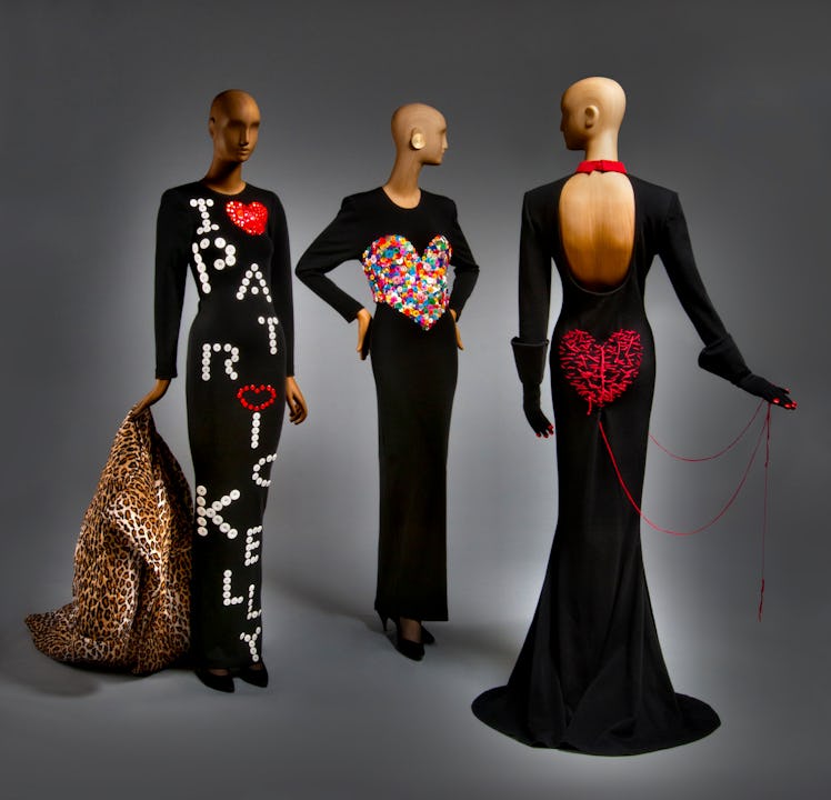Dresses from the Patrick Kelly runway of love exhibition
