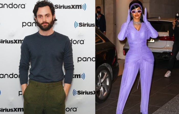 Penn Badgley and Cardi B are fans of one another. 