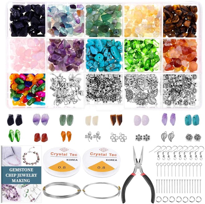 Paxcoo Gemstone Bead Jewelry-Making Kit