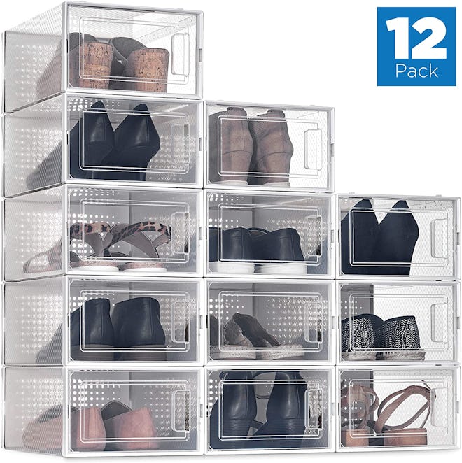 SESENO Shoe Storage Boxes (12 Pack)