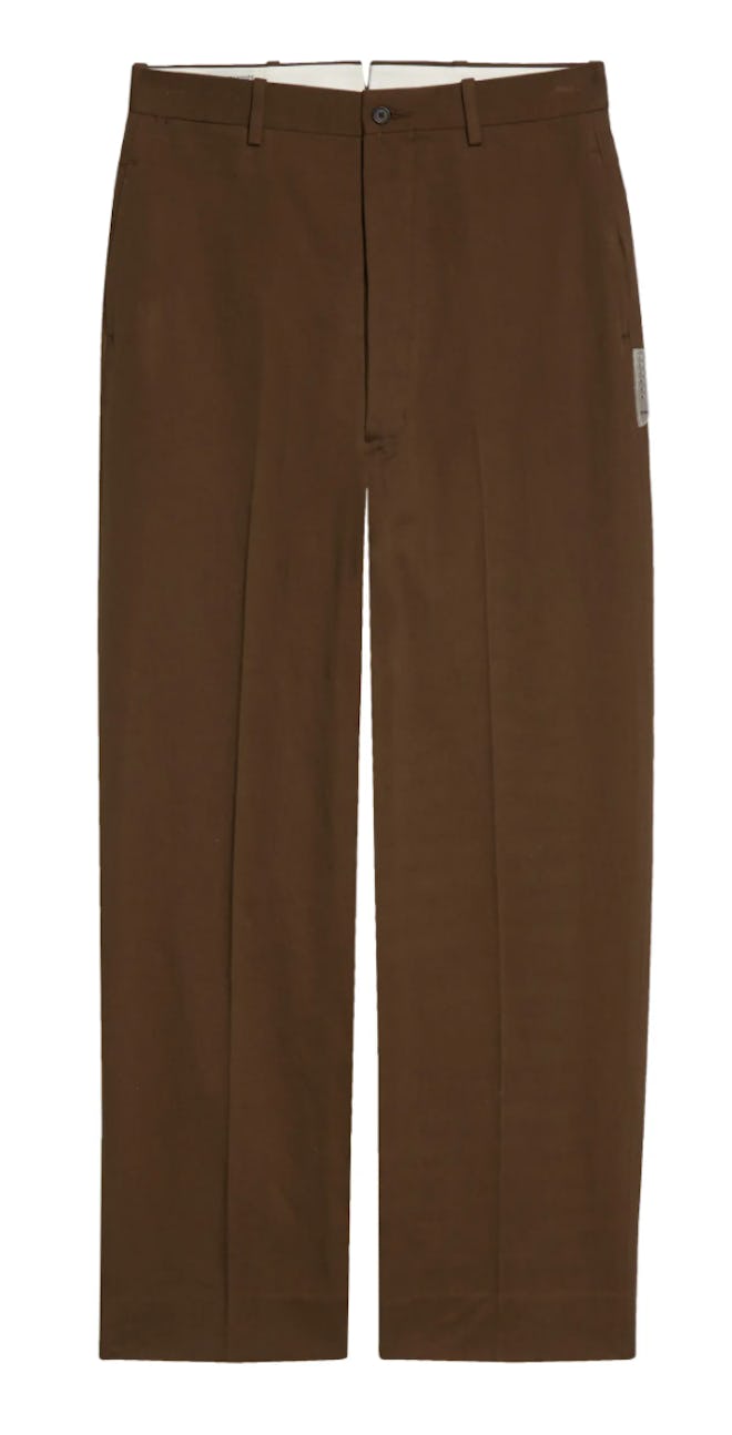 Flat Front Organic Cotton Trousers