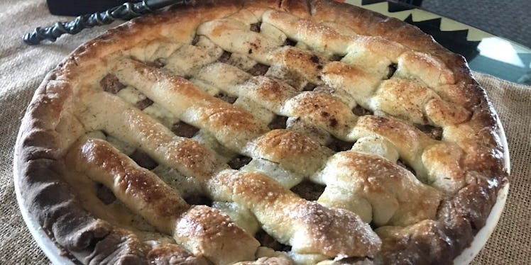 Fresh backed Harry Potter-inspired treacle tart