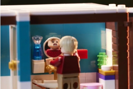 Lego Ideas Home Alone McCallister's House model bathroom scene
