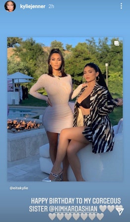Kylie Jenner's Instagram for Kim Kardashian's 41st Birthday