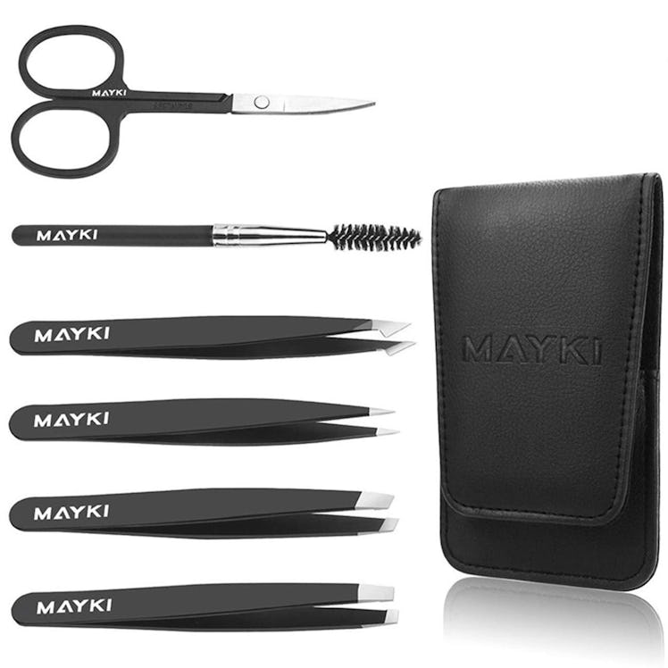 Mayki Eyebrow Tweezers Set (6 Pieces)